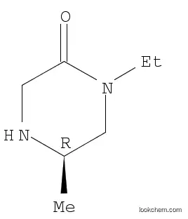 Molecular Structure of 1068149-98-3 ((5R)-1-Ethyl-5-methylpiperazin-2-one)